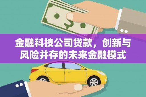 新都金融科技公司贷款，创新与风险并存的未来金融模式