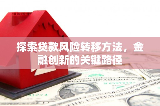 虞城探索贷款风险转移方法，金融创新的关键路径