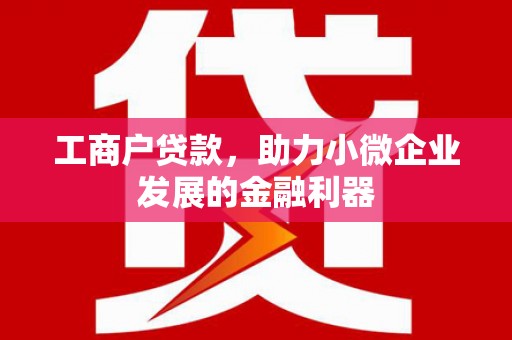 淇县工商户贷款，助力小微企业发展的金融利器