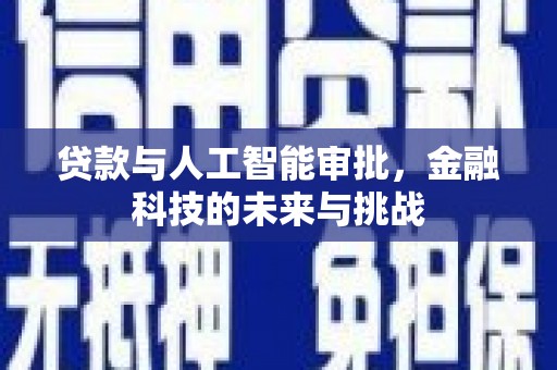 绥滨贷款与人工智能审批，金融科技的未来与挑战
